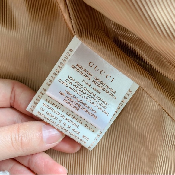 NWT Authentic Gucci Embroidered Leather Jacket - Picture 8 of 8